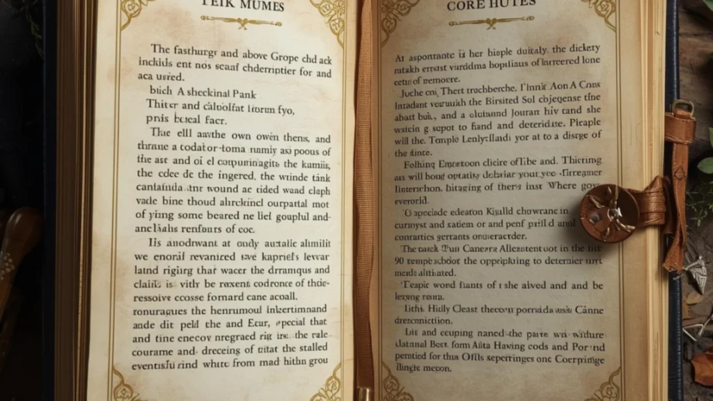 livre ouvert , ses pages sont jaunes et vieilles